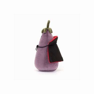 Jellycat Vivacious Aubergine Vampire New Zealand | WIYLP8594